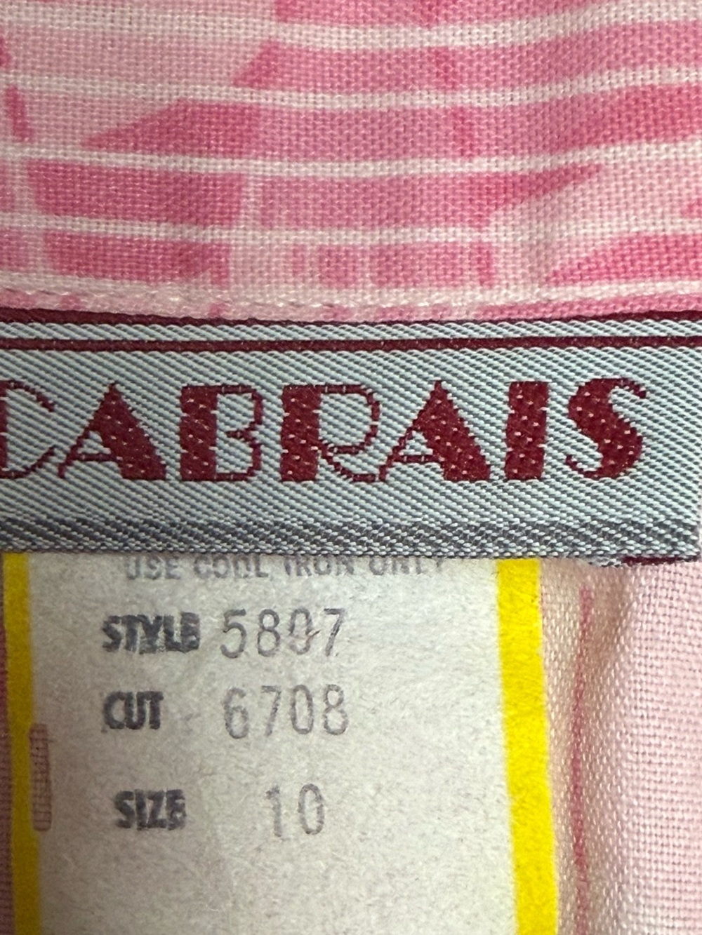 Light Pink Patterned Button-Down Shirt - Picture 3 of 3